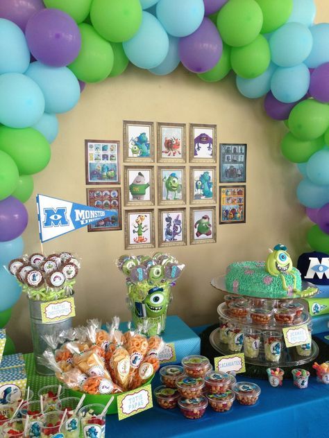 Monster University Birthday Decorations, Monsters University Party Decorations, Monsters Inc Birthday Party Backdrop, Monsters University Birthday Party Ideas Decoration, Monsters Inc Birthday Party Balloons, Monsters Inc University Party, Monster University Party Ideas, Monsters University Party Ideas, Monsters Inc Balloon Arch