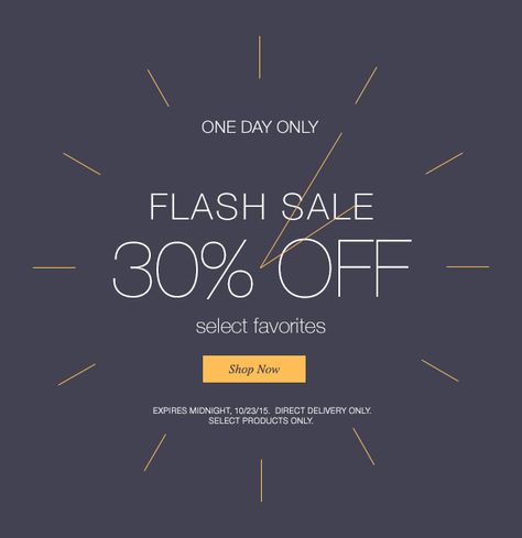 Get 30% OFF (shop the FLASH sale) TODAY ONLY at www.youravon.com/autumnlugo Fashion Emailer, Flier Designs, Engagement Emails, Sales Ads, Email Design Inspiration, Email Newsletter Design, Sale Emails, Fashion Layout, Email Marketing Design