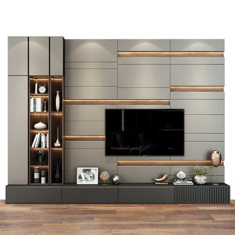 TV Wall set 311 Tv Unit Design Living Room, Room Tv Cabinet Design, Modern Tv Unit Design, Tv Cabinet Wall Design, Lcd Unit Design, Luxury Room Design, Modern Tv Unit, Lcd Units, Living Room Decor Tips