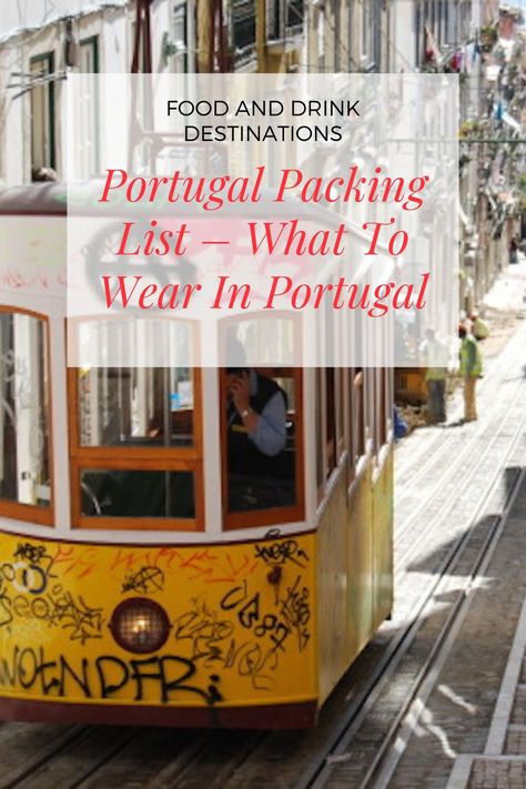 We’ve traveled around much of Portugal since our first visit years ago. We’ve visited in the heat of summer, in the winter, and every season in between. Although we made some mistakes when packing for Portugal during early visits, I am here to share our Portugal packing list tips so you don’t make the same mistakes we did. Outfit For Portugal, Traveling To Portugal Tips, Portugal In Winter Outfits, Clothes For Portugal, Travel To Portugal Outfits, Portugal Outfits Summer Packing Lists, How To Dress In Portugal, Lisbon Winter Fashion, Portugal Travel Outfit Winter