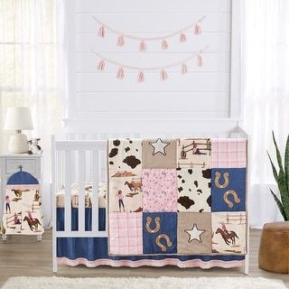 Crib Bedding Sets - Bed Bath & Beyond Infant Nursery, Crib Bed Skirt, Baby Crib Sets, Girl Crib Bedding Sets, Crib Comforter, Cowgirl Baby, Baby Crib Bedding Sets, Vintage Bandana, Crib Bedding Girl