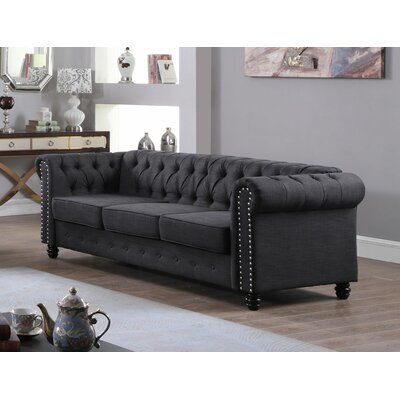 Chesterfield Style Sofa, Modern Velvet Sofa, Hampton Sofa, Grey Velvet Sofa, Tufted Loveseat, Modern Sofa Living Room, Velvet Loveseat, Rolled Arm Sofa, Tufted Sofa