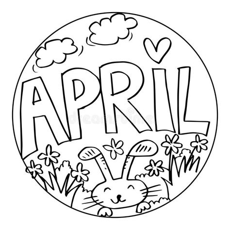 April Coloring Pages, Spring Coloring Pages, Online Art Classes, Dinosaur Coloring Pages, Easter Coloring Pages, Dinosaur Coloring, Easter Colouring, Kids Cartoon, Month Colors