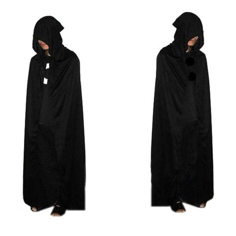 Halloween Cosplay Party Devil Hooded Cloak Costume - Long Hooded Cloak, Cloak Clothing, Mantel Cape, White Halloween Costumes, Black Halloween Costumes, Black Cloak, Role Play Costume, White Costumes, Halloween Supplies