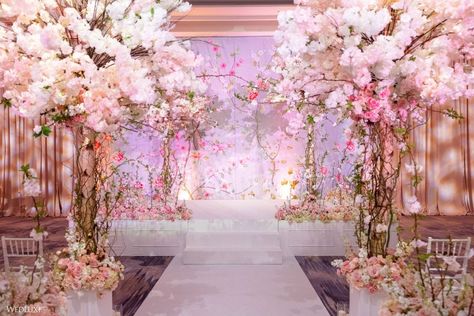 Cherry Blossom Arch Wedding, 1800s Wallpaper, Cherry Blossom Backdrop, Cherry Blossom Wedding Dress, Cherry Blossom Wedding Decor, Cherry Blossom Wedding Theme, Cherry Blossom Party, Sakura Wedding, Cherry Blossom Theme