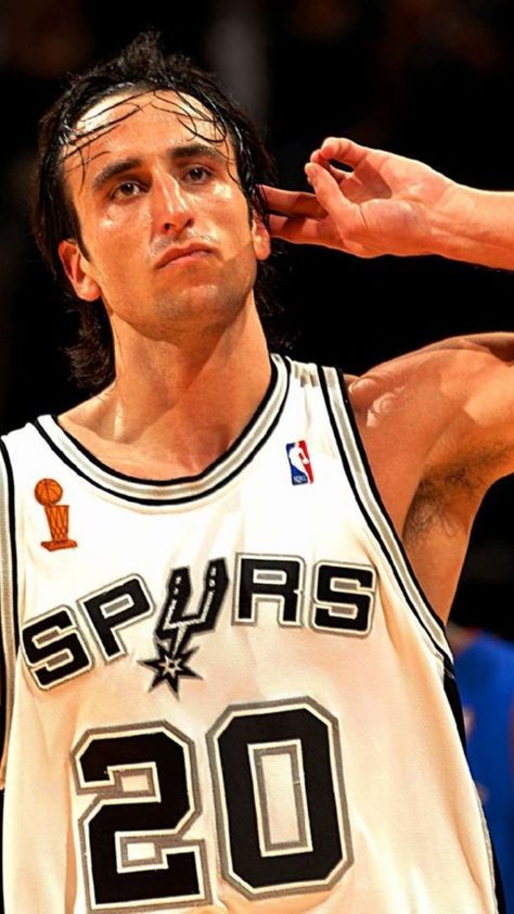 Basketball Project, Basketball Wallpapers, Aau Basketball, Rugby 7s, Nba Photos, Spurs Basketball, Manu Ginobili, Nba History, Basketball Stuff