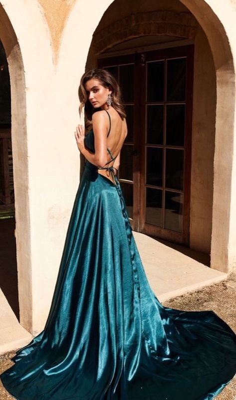 Dark Green Formal Dresses, Simple Prom Dresses, Popular Prom Dresses, Green Formal Dresses, Prom Dresses Simple, Simple Prom Dress, Long Prom Dresses, Grad Dresses, Dresses Evening