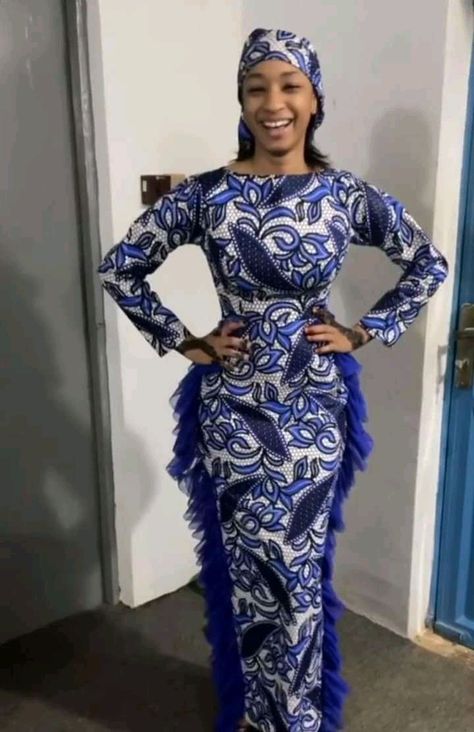 Arewa Hausa Ankara Gown Styles, Arewa Ankara Gown Styles, Ankara Inspiration, Native Dresses, Ankara Dress Designs, Ankara Long Gown Styles, African Lace Styles, New Look Fashion, African Print Dress Ankara