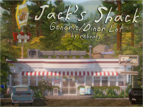 Where else but your local greasy spoon would you drown your sorrows in maple syrup and questionable coffee? 🥞 Generic Lot 20x20 Use bb.moveobjects on No TOOL mod used CC Included DOWNLOAD: MED… Diner Sims 4 Cc, Copperdale Sims 4, Sims 4 Trailer Park, Sims 4 Community Lots, Sims 4 Lots, Ts4 Lots, Sims4 Builds, Ts4 Builds, Greasy Spoon