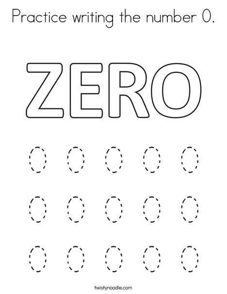 Practice writing the number 0 Coloring Page from TwistyNoodle.com Number 0 Activities Preschool, Number 0 Worksheets For Preschool, Number Zero Worksheet, Zero Tracing Worksheet, Number Zero Worksheet Preschool, Number Zero Activities Preschool, Number 3 Writing Practice, Writing Numbers 1-5 Worksheet, Number Writing Practice 1-20