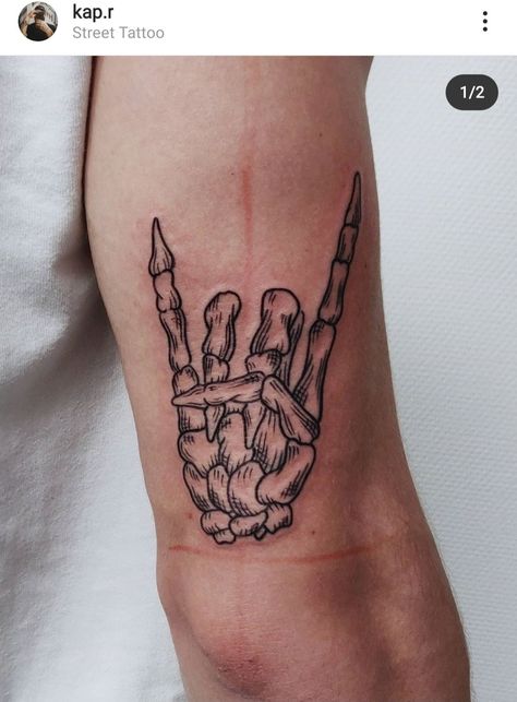 Rock Skull Tattoo, Bone Hand Tattoo, Bones Tattoo, Engraving Tattoo, Rock Tattoo, Bone Tattoos, Skeleton Hand Tattoo, Tattoo Inspo, Leg Tattoos