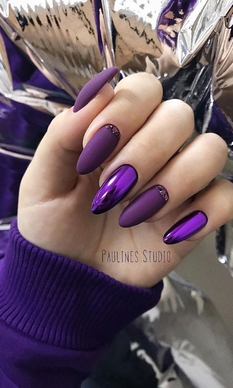 # NailsPurple French Pedicure, Gel Pedicure, Purple Nail Art, Purple Acrylic Nails, Acrylic Nail Shapes, Nails Yellow, Purple Nail Polish, Purple Nail Designs, Purple Nail