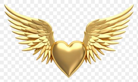 Angel Icon, Angel Png, Gold Coin Jewelry, Angel Wings Heart, Flower Drawing Design, Valentines Day Love, Photo Art Frame, Gold Angel, 3d Heart