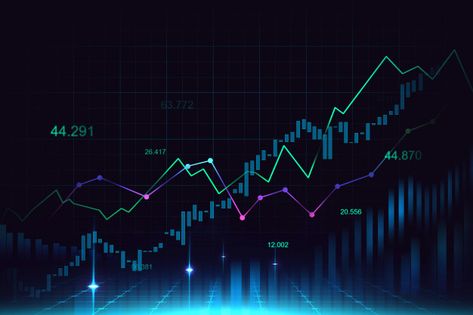 Stock market or forex trading graph | Premium Photo #Freepik #photo #background #abstract #technology #money Forex Charts Wallpaper, Stock Market Wallpaper Backgrounds, Stocks Aesthetic, Stock Market Logo, Stock Market Background, Forex Trading Wallpaper, Stock Market Wallpaper, Stock Graph, Trading Graph