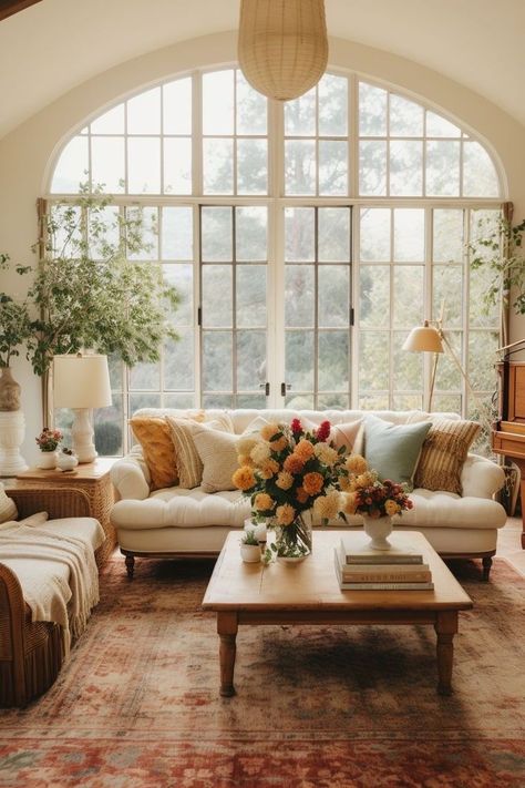 Spanish Cottage Living Room, French Country Interior Design Living Room, French Countryside Interior Design, Whimsical Cottage Decor, Traditional Cozy Living Room, Modern French Country Living Room, Southern Style Homes Interior, French Country Interior Design, French Inspired Living Room