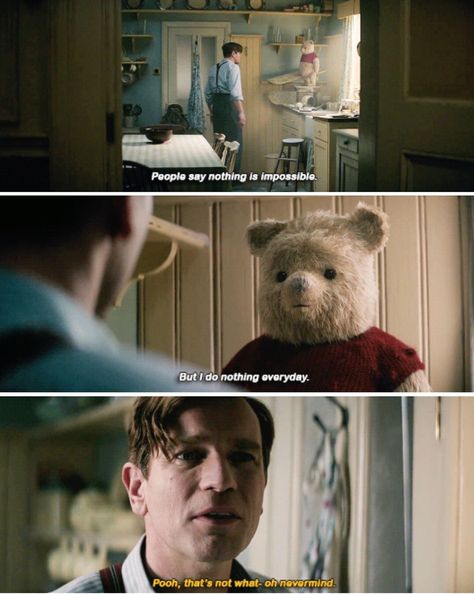 Christopher Robin Movie Quotes, Best Family Movies, Christopher Robin Quotes, Christopher Robin Movie, Disney Christopher Robin, Robin Movie, Family Films, Cute Winnie The Pooh, Images Disney