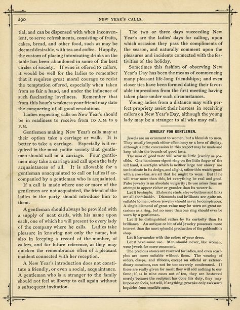 old book page, vintage paper graphics, New Years calls, Victorian social etiquette, junk journal printable, black and white clip art Newspaper For Journal, Social Etiquette, Papel Vintage, Etiquette Vintage, Free Vintage Printables, Vintage Stationery, Old Design, For Journal, Vintage Newspaper