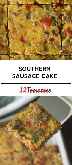 Cheesy Southern Sausage Cake?utm_source=12tomatoes Breakfast Sausage Dip, Breakfast Casserole Bisquick, Sausage Cake, Stuffed Cornbread, Susan Ward, Sausage Dip, Dandelion Greens, Crockpot Breakfast Casserole, Crock Pot Dips