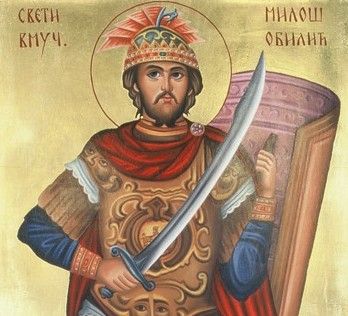 SAINT MARTYR MILOS OBILIC, GREAT SERBIAN WORRIOR Serbian Knight, Milos Obilic, Serbian History, Eastern Roman, Serbia And Montenegro, Belgrade Serbia, Orthodox Icons, Ancient Cultures, My Heritage