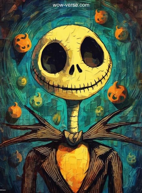 Jack Night Before Christmas, Painting Ideas Nightmare Before Christmas, Halloween Painting Nightmare Before Christmas, Jack The Skeleton Painting, Nightmare Before Christmas Acrylic Painting, Jack Skellington Acrylic Painting, Night Mare Before Christmas Paintings, Nightmare Before Christmas Images, Halloween Fanart