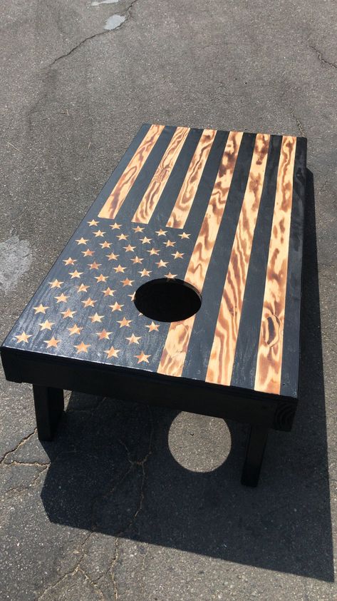 Busch Light Cornhole Boards, Bag Boards Designs, Corn Hole Boards Diy Designs, Corn Hole Boards Designs, Cornhole Board Designs, Cornhole Boards Diy, Flag Cornhole Boards, American Flag Cornhole Boards, Kids Woodworking Projects