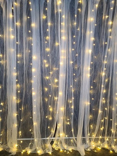 Black/White Tulle with lights Baby Full Moon, Wedding Illustration Card, Tulle Backdrop, Photoshoot Backdrops, Christmas Photo Booth, Creative Gift Wraps, Wedding Illustration, Black Backdrops, Black Curtains