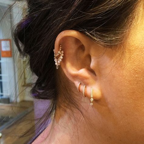 Maria Tash (@mariatash) • Instagram photos and videos Punk Spikes, Maria Tash Earrings, Spike Ring, Helix Jewelry, Curated Ear, Wedding Ready, Ear Art, Maria Tash, Eternity Rings