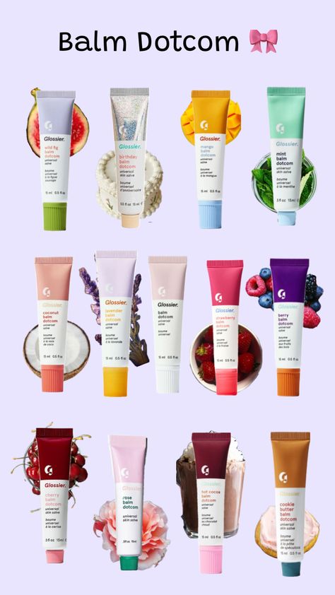 #glossierbalmdotcom #glossier Glossier Aesthetic, Glossier Products, Glossier Skincare, Glossier Balm Dotcom, Sephora Skin Care, Skin Care Collection, Candle Branding, Makeup Must Haves, Skin Care Items