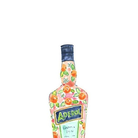 Evelyn Henson on Instagram: "aperolling into a new week 🍊 🍊 🍊 “aperol spritz” print back on the site for a limited time" Painted Aperol Bottle, Spritz Birthday Party, Aperol Spritz Print, Aperol Spritz Drawing, Aperol Spritz Art, Aperol Spritz Illustration, Aperol Spritz Aesthetic, 21st Sign, Aperol Spritz Poster