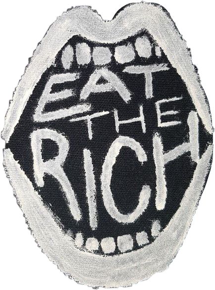 Punk Zine, Feminist Patch, Queer Punk, Moodboard Png, Punk Fashion Diy, Rich Art, Punk Shirt, Punk Pins, Eat The Rich