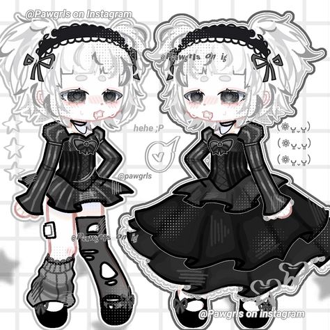 Gacha goth edit Gacha Life Goth Outfits, Goth Gacha Oc, Goth Gacha Club Outfits, Gacha Edit Oc, Goth Gacha, Gacha Club Characters, Gacha Club Oc Ideas, Gacha Dress, Gacha Club Edit