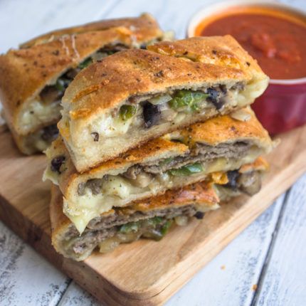 Philly Cheese Steak Stromboli Steak Stromboli, Cheesesteak Stromboli, Hungry Howies, Savoury Pastry Recipe, Steak Wraps, Gimme Delicious, Stromboli Recipe, Cheese Steak, Philly Cheese