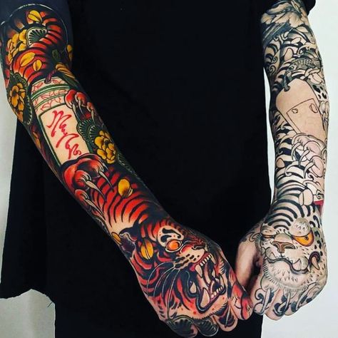 Tattoos ink design, tattoos, tattoo images, tattoo experts Spanish Art Tattoo, Japanese Tattoo Designs Men, Hand Tattoos Japanese, Traditional Japanese Tattoo Sleeve, Learn To Tattoo, Nature And Animals, Tattoo People, Half Sleeve Tattoos For Guys, Fire Tattoo