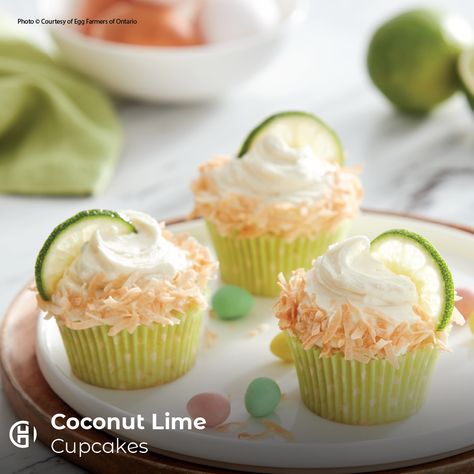 Lime Cupcake Recipe, Fresh Recipe, Lime Cupcakes, Cupcakes Recipes, Melting White Chocolate, Lemon Coconut, Easter Baking, Cupcakes Recipe, Coconut Macaroons