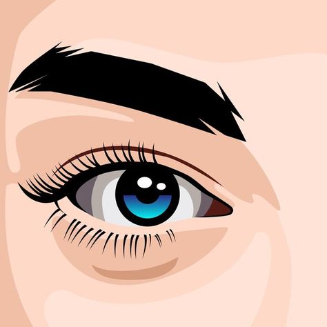 Vector illustration of blue eyes Premium... | Premium Vector #Freepik #vector #eyeball #human-eye #fashion-art #eye-vision Vector Eye Illustration, Blue Eyes Illustration, Eyes Vector Art, Eye Illustration Design Graphics, Eye Vector, Eyes Vector, Eye Vision, Eye Illustration, Eye Fashion