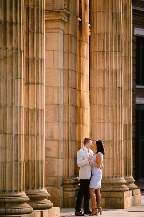 Scioto Mile Columbus Ohio, Ohio Engagement Photos, Romantic Couple Poses, Engagement Session Outfits, Mood Light, Romantic Movies, Happy Wedding, Columbus Ohio, Engagement Shoot