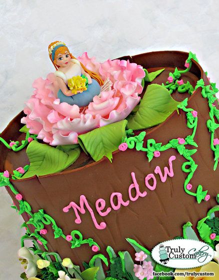 Thumbelina Cake  Cake by TrulyCustom A Little Princess, Cupcake Art, Character Cakes, Blowing Bubbles, Princess Birthday Party, Princess Birthday, Cute Cakes, Themed Cakes, Little People