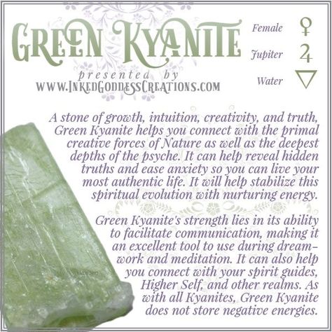 Birthstones Chart, Crystal Dictionary, Crystal Elixir, Crystal Seashells, Healing Crystals For You, Green Kyanite, Eclectic Witch, Magical Stones, Gemstone Properties