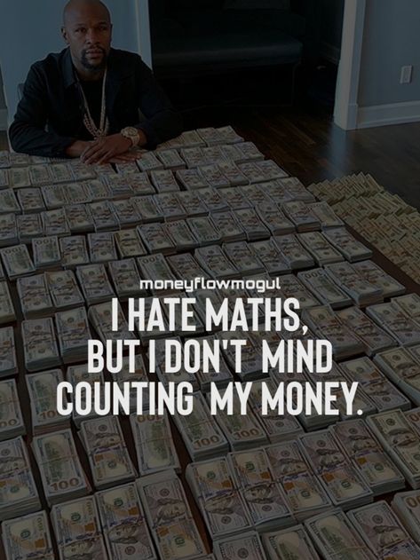 Follow Moneyflowmogul for more inspiring quote about Success & Moneymindset.|"I hate maths, but i don't mind counting my money."| #moneymotivation #success #moneygoalquotes #richmindsetquotes #moneymindset #entrepreneurquotes#businessinspiration #inspirationalquotes Money Problem Quotes, Quote About Success, Insta Status, Quotes About Money, Hustle Mindset, Problem Quotes, I Hate Math, Quotes Money, Learn Pinterest