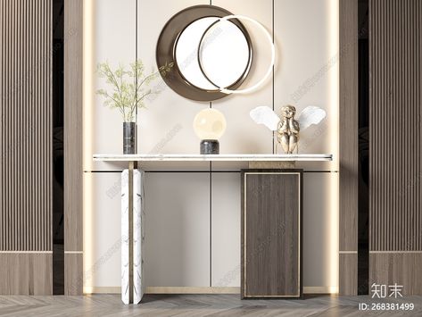 Lobby Interior Design, Foyer Modern, Console Table Decorating, Interior Design Your Home, Dressing Table Design, Wall Panel Design, Lobby Interior, Foyer Design, Tv Wall Design