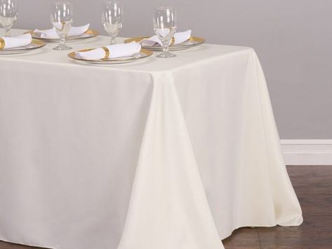 The best tablecloth for 2019 - Business Insider Gold Tablecloth, Baby Shower Table Decorations, Elegant Tablecloth, Table Overlays, Baby Shower Table, Tablecloth Sizes, Rectangle Tablecloth, Banquet Tables, Tablecloth Fabric