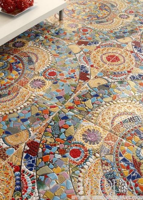 Tile Mosaic Floor, Mosaic Madness, Mosaic Art Projects, Mosaic Tile Art, Mosaic Floor, Tile Mosaic, Mosaic Artwork, Mosaic Garden, Mosaic Flooring