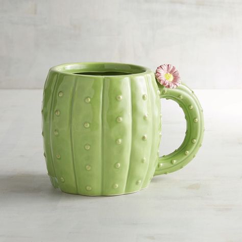 Cactus Accessories, Cactus Mug, Tanah Liat, Keramik Design, Cactus Decor, Southwest Style, Cool Mugs, Cute Cups, Coffee Cafe