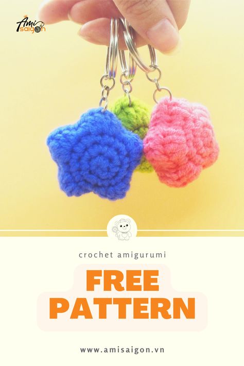 Learn how to crochet a cute and cuddly star mobile with this free amigurumi pattern! ⭐️ This easy-to-follow tutorial includes step-by-step instructions and photos. 🧶 Perfect for beginners or experienced crocheters alike.



 #crochet
 #amigurumi
 #mobile
 #star
. #Amigurumi_Patterns #Star_Amigurumi #Crochet_A_Star #Make_A_Keychain Crochet Star Keychain, Crochet Lampshade, Pattern Free Amigurumi, Star Keychain, Crochet Star, Star Mobile, Animals Pattern, Crochet Baby Toys, Crochet Animals Free Patterns