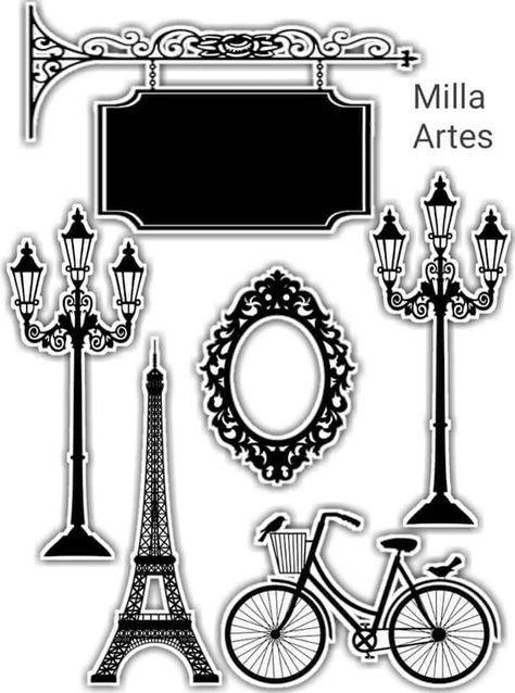 Paris Cartoon, Paris Png, Paris Theme Decor, Paris Desserts, Bolo Paris, Paris Cakes, Fashion Cake, Cake Templates, Cute Furniture