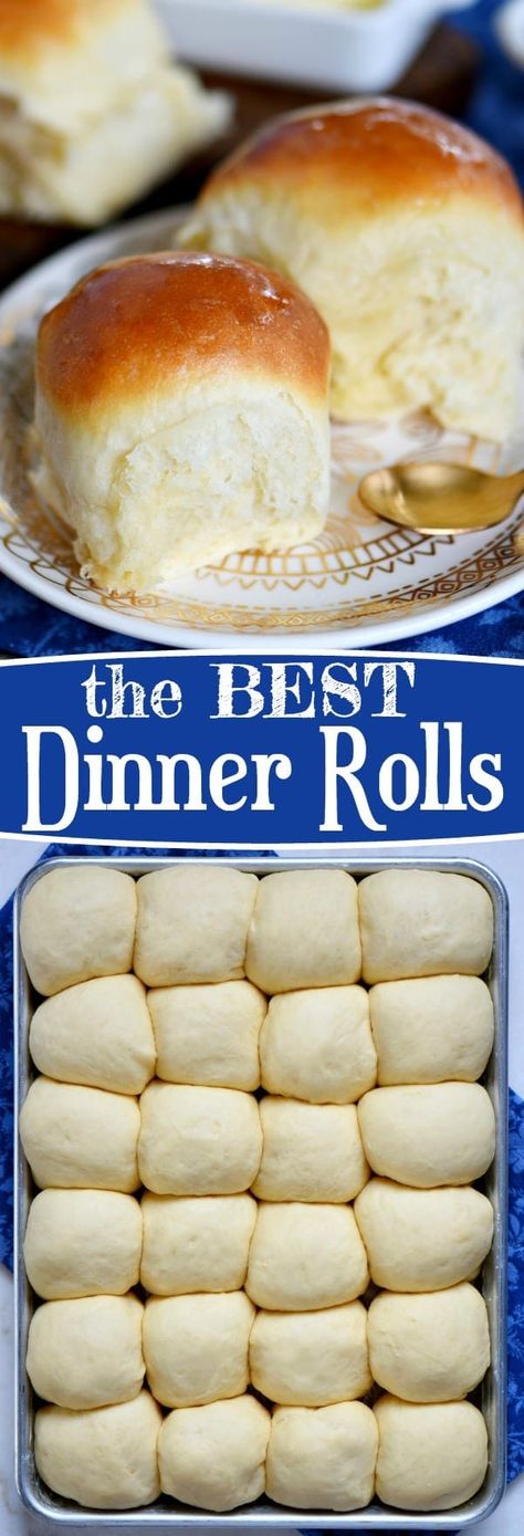 Dinner Rolls Recipe Homemade, Best Dinner Roll Recipe, Buttery Dinner Rolls, Best Dinner Rolls, Easy Dinner Rolls, Resepi Roti, Rolls Bread, Fluffy Dinner Rolls, Mom On Timeout