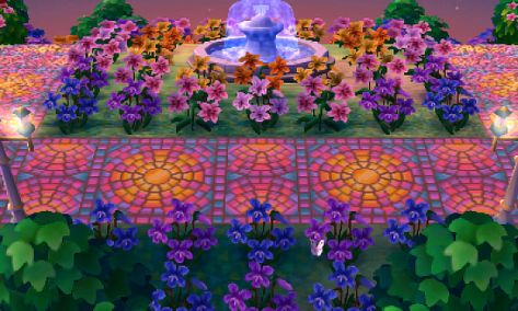 The road to my sun mosaic path | A Forest Life Acnl Clothes, Sun Mosaic, Acnl Paths, Animal Crossing Qr Codes, Dream Address, Ac Ideas, Acnh Inspiration, Motif Acnl, Animal Crossing 3ds