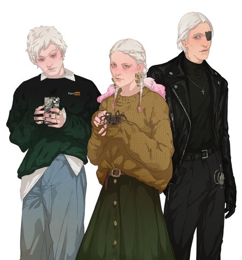 Aemond Targaryen Modern, Modern Aegon Targaryen, Modern Aemond Targaryen, Modern Targaryen, Dessin Game Of Thrones, Aegon Ii Targaryen, Game Of Thrones Prequel, Dragon House, Fire And Blood