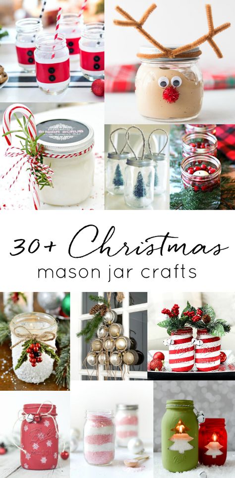 Christmas Mason Jar Crafts, Jar Christmas Crafts, Jar Decoration Ideas, Mason Jar Christmas Decorations, Mason Jar Snowman, Mason Jar Christmas Crafts, Holiday Mason Jar, Christmas Mason Jars Diy, Mason Jar Christmas