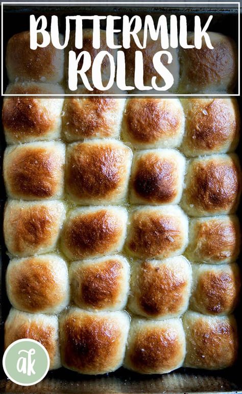 No-Knead Buttermilk Pull-Apart Rolls — so easy and delicious! Soft and squishy, slightly sweet, these buttermilk rolls are perfect for any holiday gathering, but Thanksgiving in particular. Make the dough a day in advance to get a jumpstart on preparations. #noknead #buttermilk #rolls #bread #easy #thanksgiving #overnight Buttermilk Rolls, Festive Bread, Rolls Bread, Parker House Rolls, Flaky Salt, Bread Toast, No Knead, Pull Apart, Instant Yeast